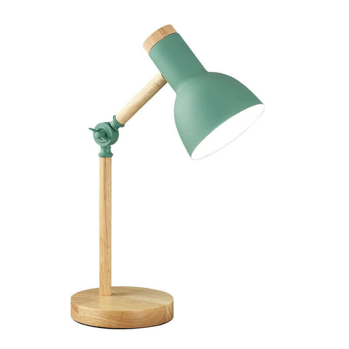 Justerbar Bordlampe i Træ - Skandinavisk Design