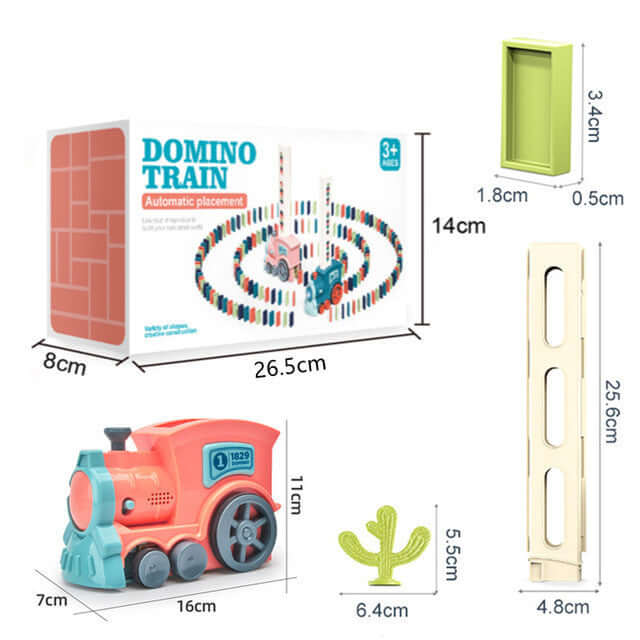 Automatisk Dominospil Sæt - Kreativ Sjov for Børn