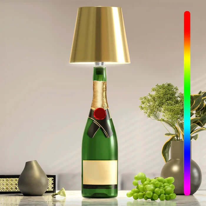 Dæmpbar LED bordlampe med touch og 3 lysfarver