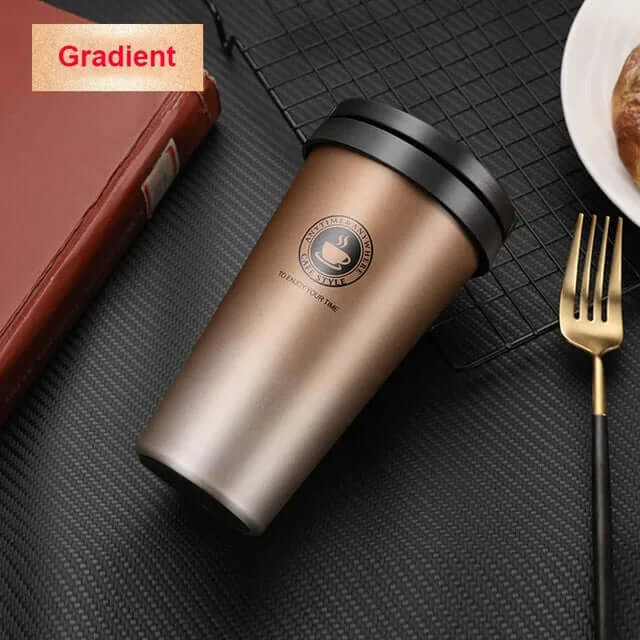 Unisex Isoleret Rejsekop i Rustfrit Stål 500ml