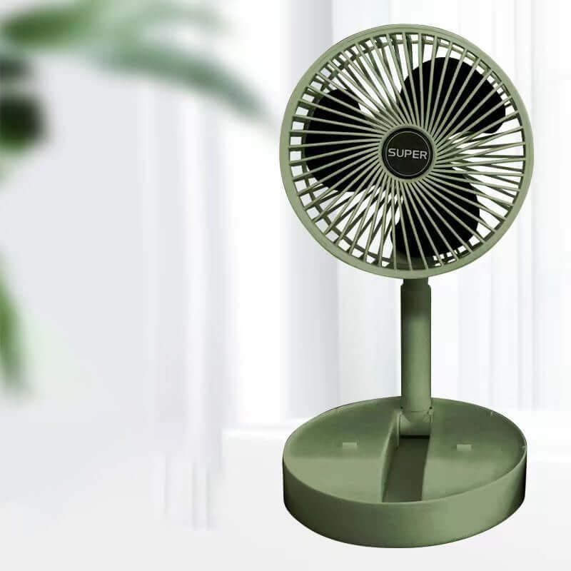 Bærbar foldbar ventilator med 3 hastigheder