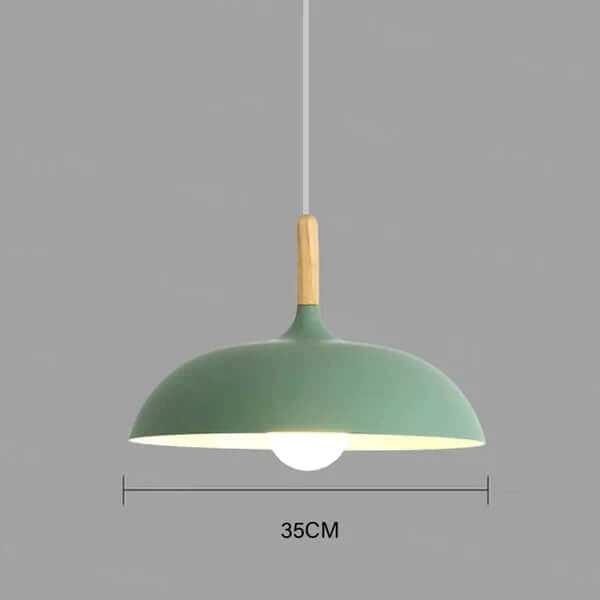 Skandinavisk Egetræ Loftlampe
