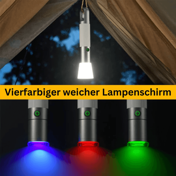 LED-lommelygte, 1000 lumen, 4 tilstande, USB-C