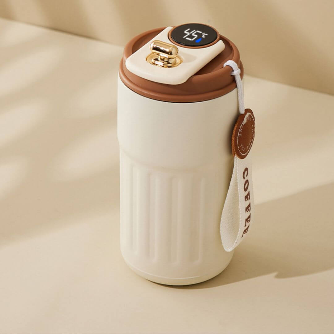 Isoleret termokop 450ml med LED temperaturvisning