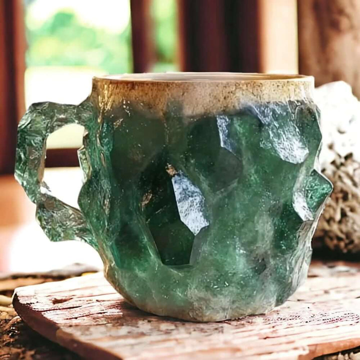 Elegant kaffekop i krystalglas, 350 ml