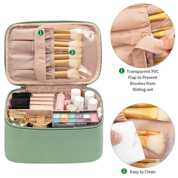 Rejse Make-up Organizer med justerbare rum