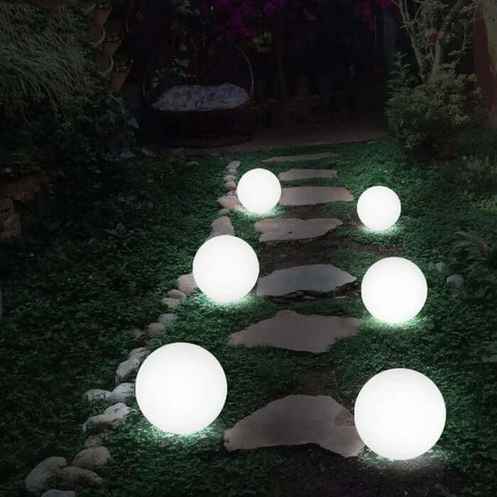 LED Havekuglelampe, Solar, Farveskift