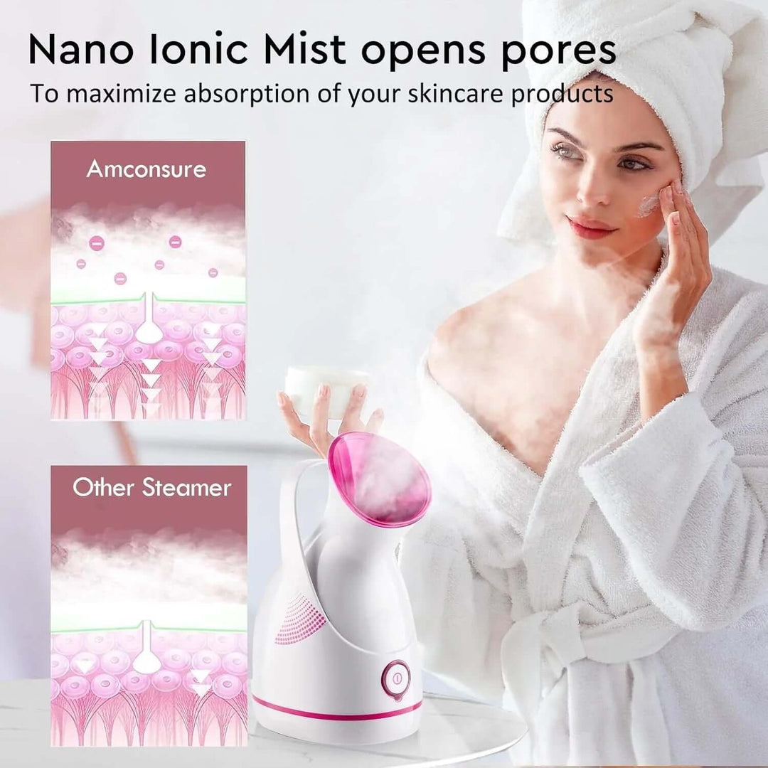 Ansigtsdamper med Nano-Ion Teknologi