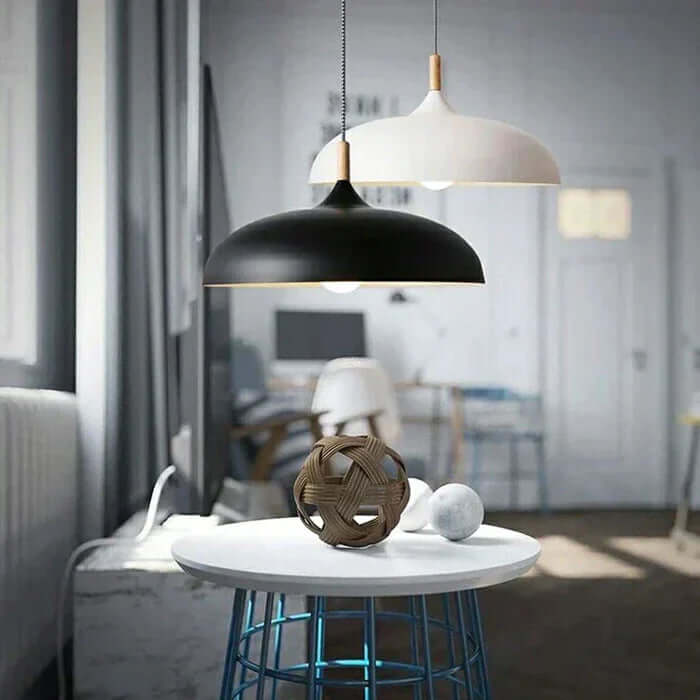 Skandinavisk Egetræ Loftlampe
