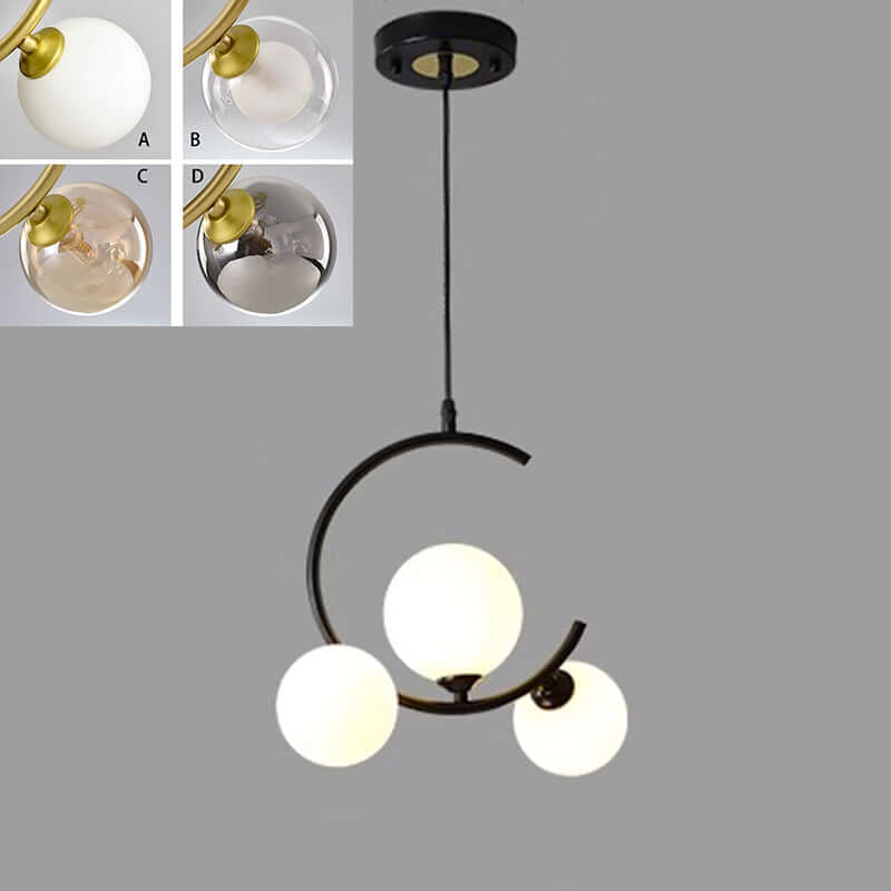 Moderne dæmpbar LED-pendellampe, 3 lyshoveder