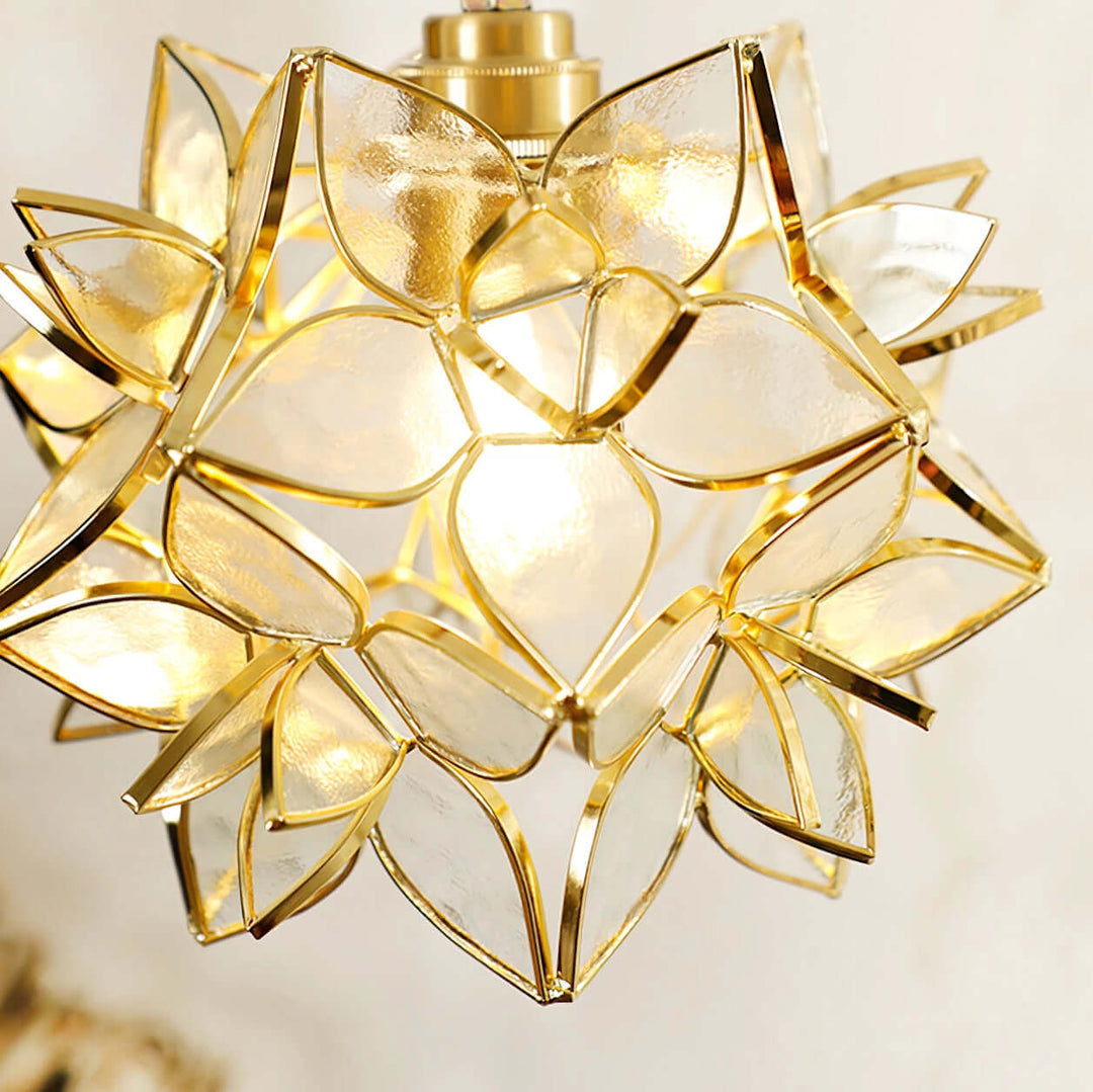 Håndlavet Kapiz Skal Loftslampe