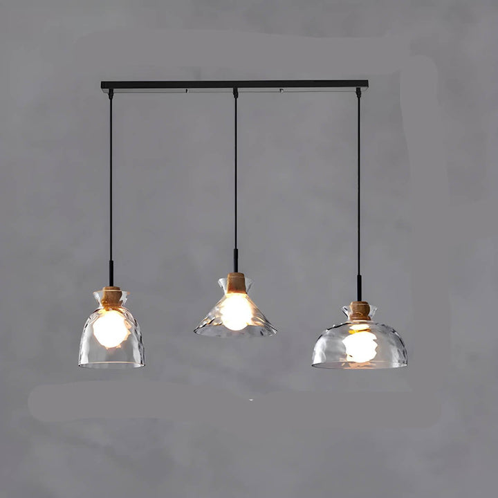 Moderne Glas Lysekrone med 1/3 Hoveder