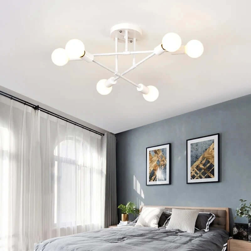 Moderne LED-loftlampe i metaldesign