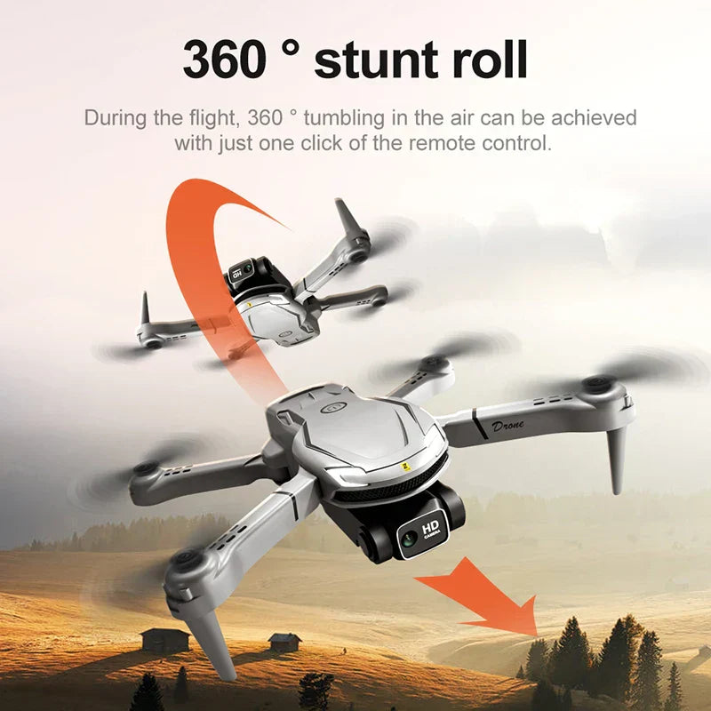 Sammenfoldelig Mini V88 Drone med 8K HD-kamera, GPS og dobbelt kamera, kompakt til professionel luftfotografering.