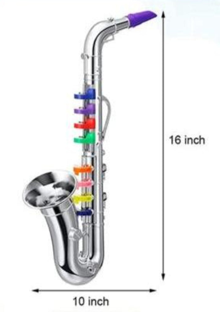 Børnesaxofon der stimulerer musikalsk udvikling og kreativitet. Et sjovt læringslegetøj til børn.