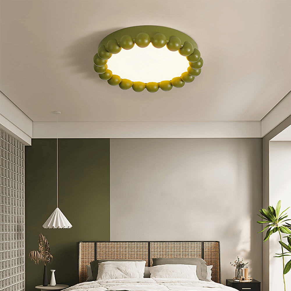 Moderne loftslampe i harpiks og akryl