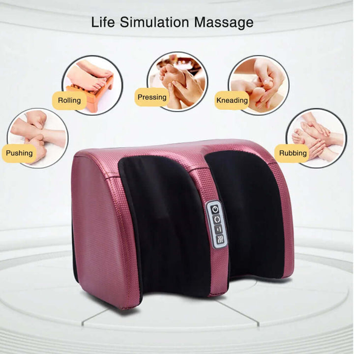 Fodmassageapparat med varme og Shiatsu-massage