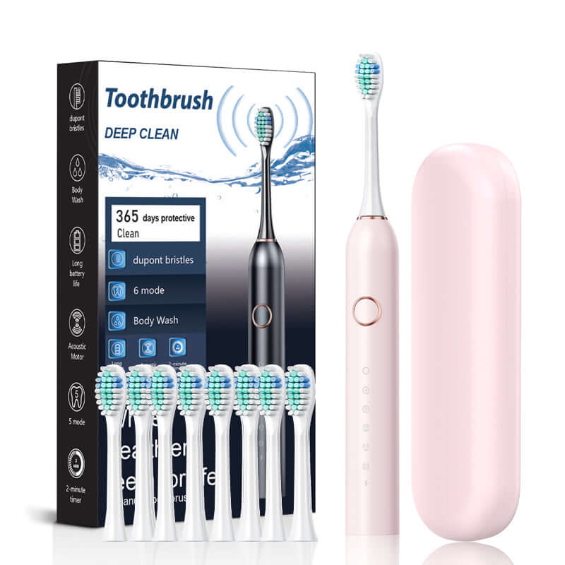 Elektrisk sonisk tandbørste til daglig mundhygiejne