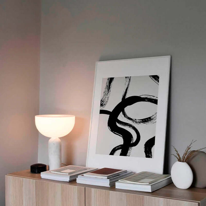 Elegant Marmor Bordlampe til Boligen