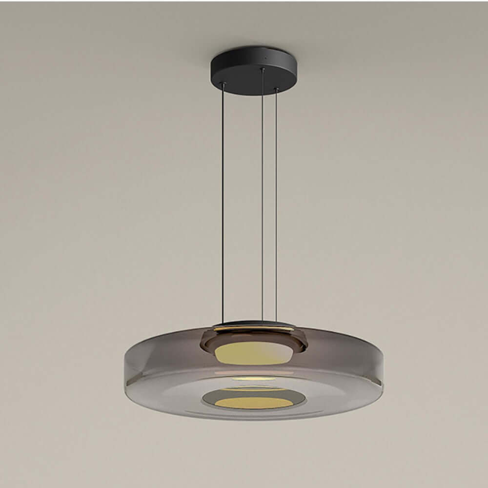 Elegant Bauhaus Glas Pendel Lampe