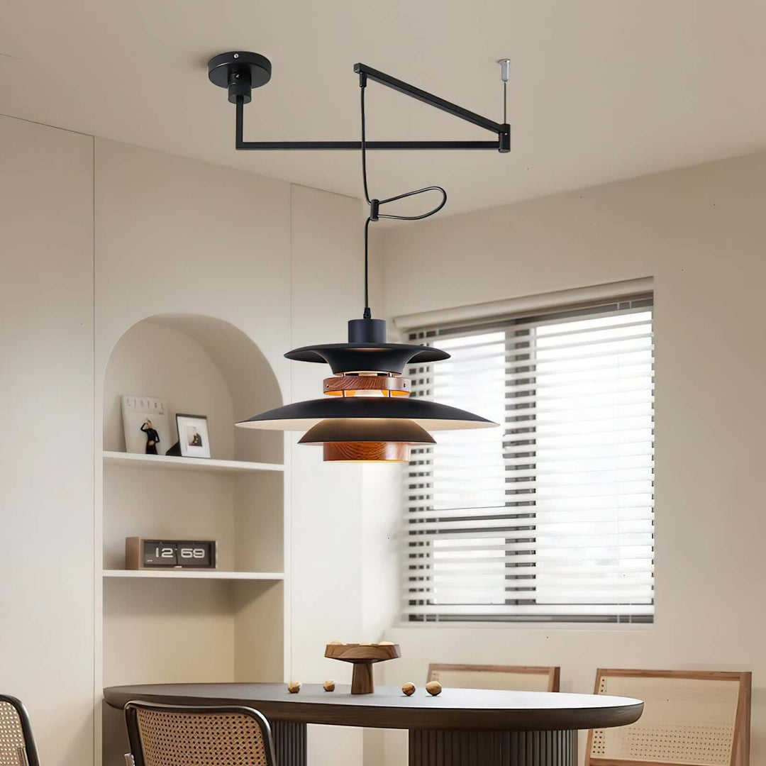 Pendellampe med 4 Skærme - Svingarm Design