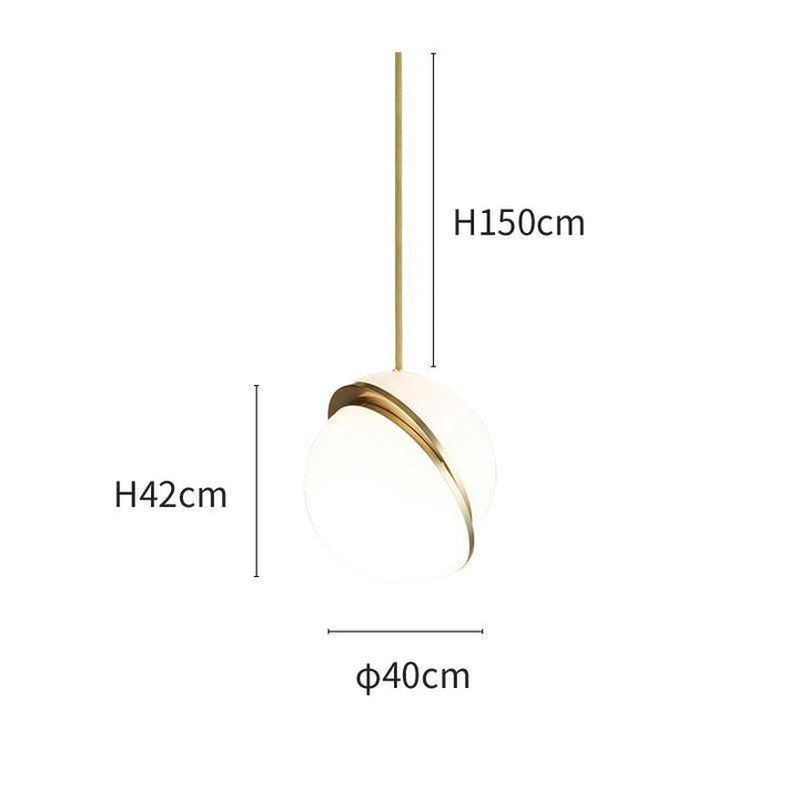 Måneformet Pendellampe i Moderne Design