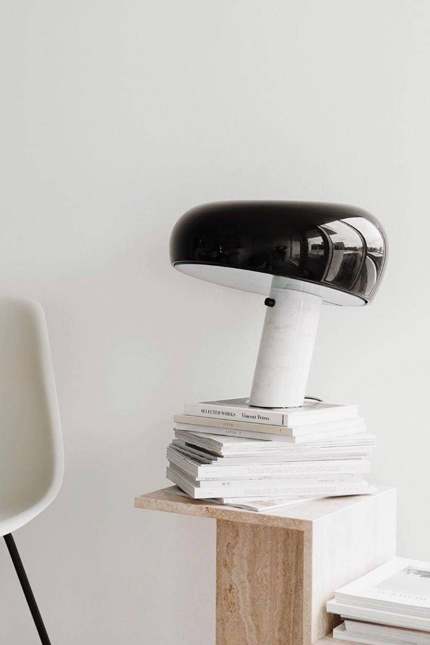 Designer Bordlampe i Marmor