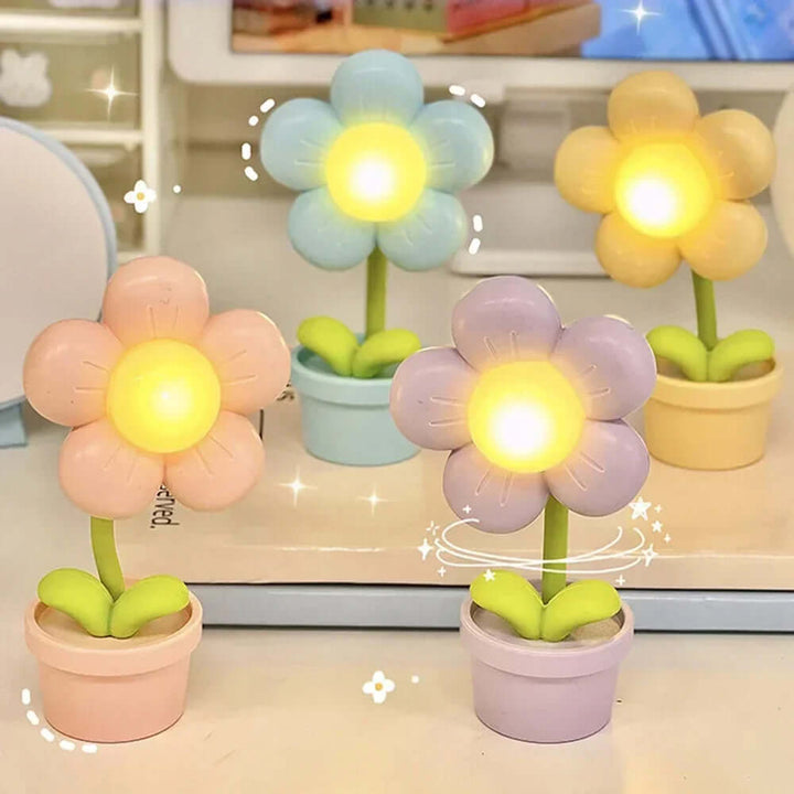 LED Blomster Bordlampe - Stemningslys Dekolampe