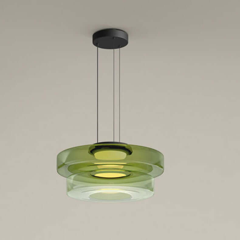 Elegant Bauhaus Glas Pendel Lampe