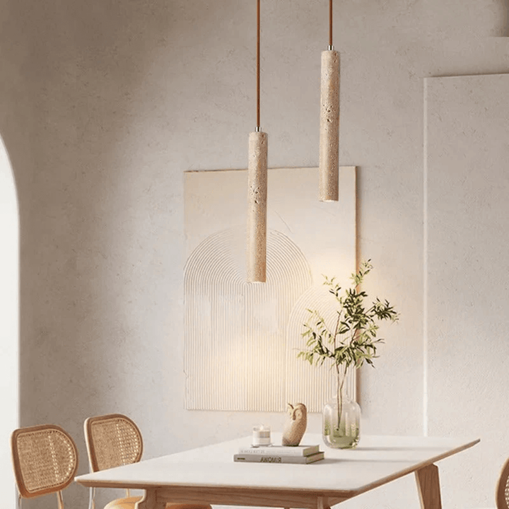 Minimalistisk LED-lysekrone i Wabi-Sabi stil