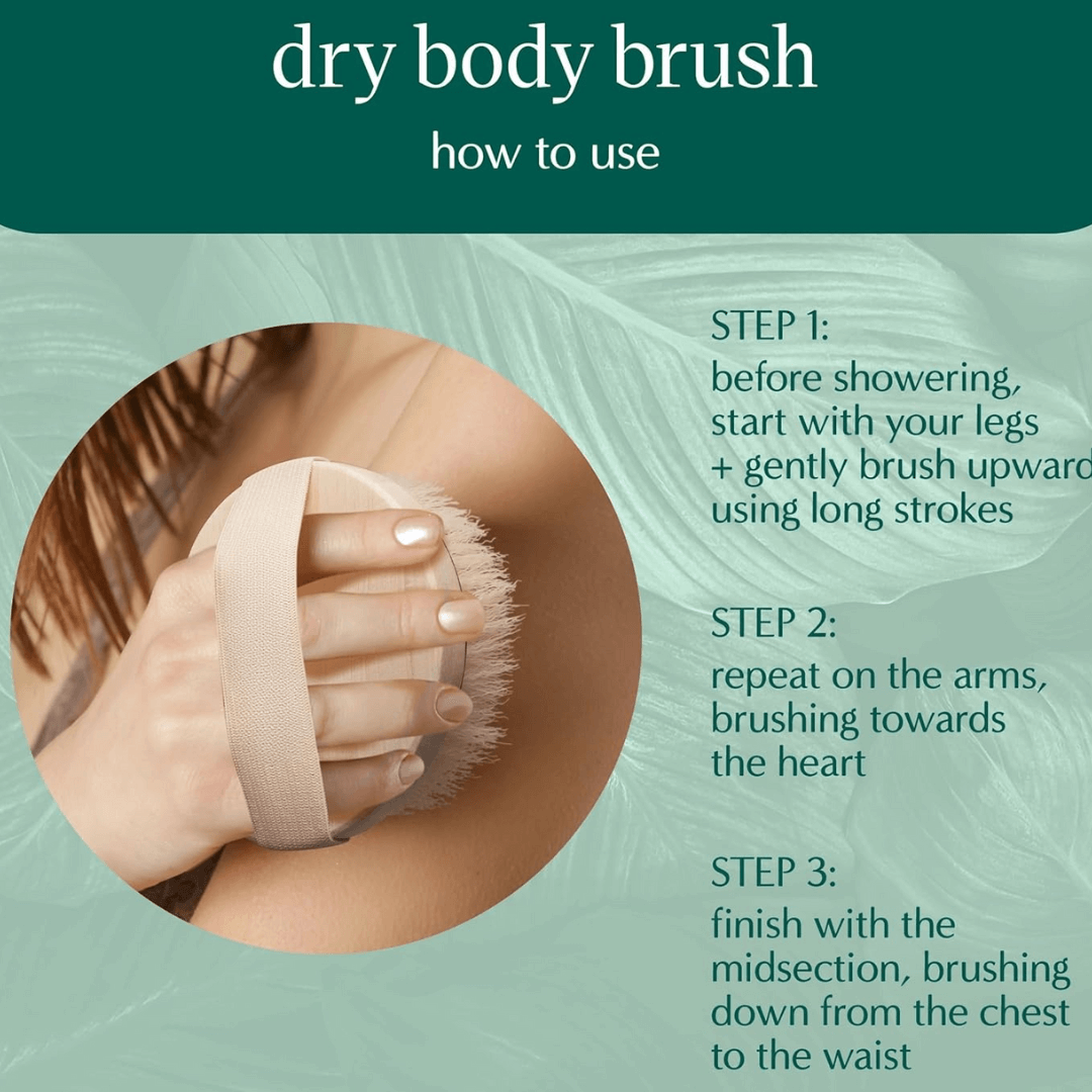 Tørbørste Kropsbørste Peeling Massagebørste