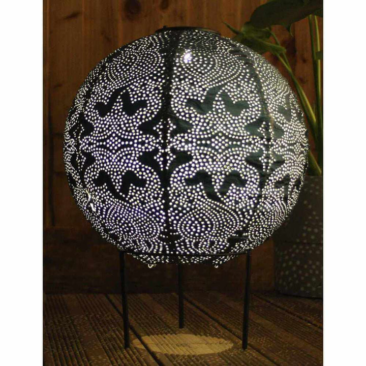 Solcellelanterne Globus 30 cm til Haven