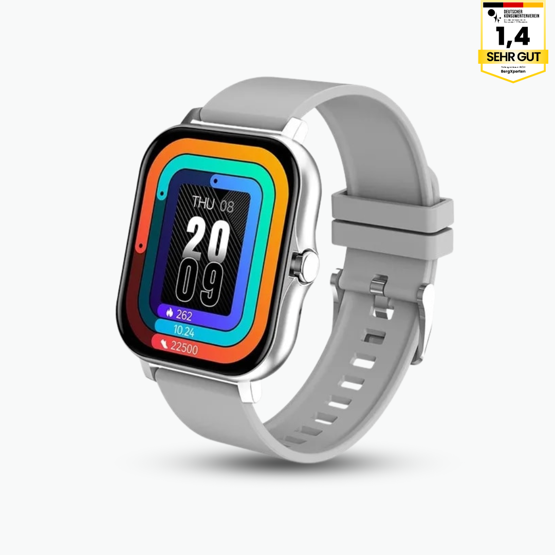 Fitpro Ultra Smartwatch 2025 i elegant design, 11 sundhedsparametre, IP68 vandtæt, fitness og sundhed