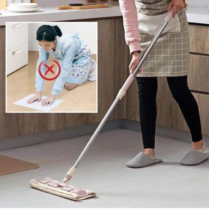 Ergonomisk flad moppe for ubesværet gulvvask af alle gulve.