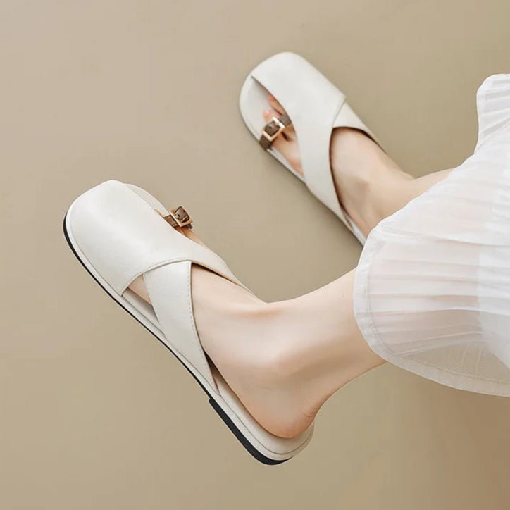 Justerbare flade fisherman sandaler til kvinder, komfortable til lange sommerdage.