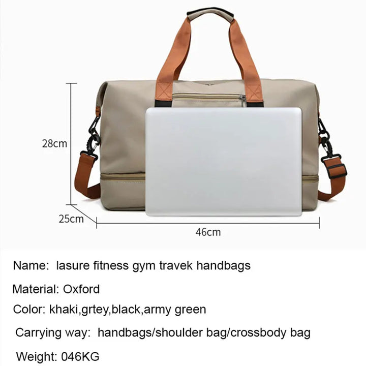 FlexFit Pro Duffel - Kompakt og elegant rejsetaske med mange rum, ideel til fitnesscenter og eventyrrejser.