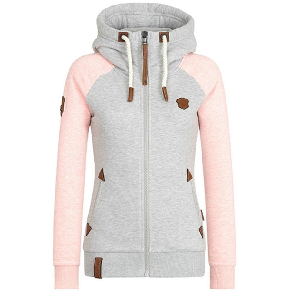 Komfortabel lyserød dame hoodie i blød kvalitet. En afslappet oversize hættetrøje til kvinde mode.