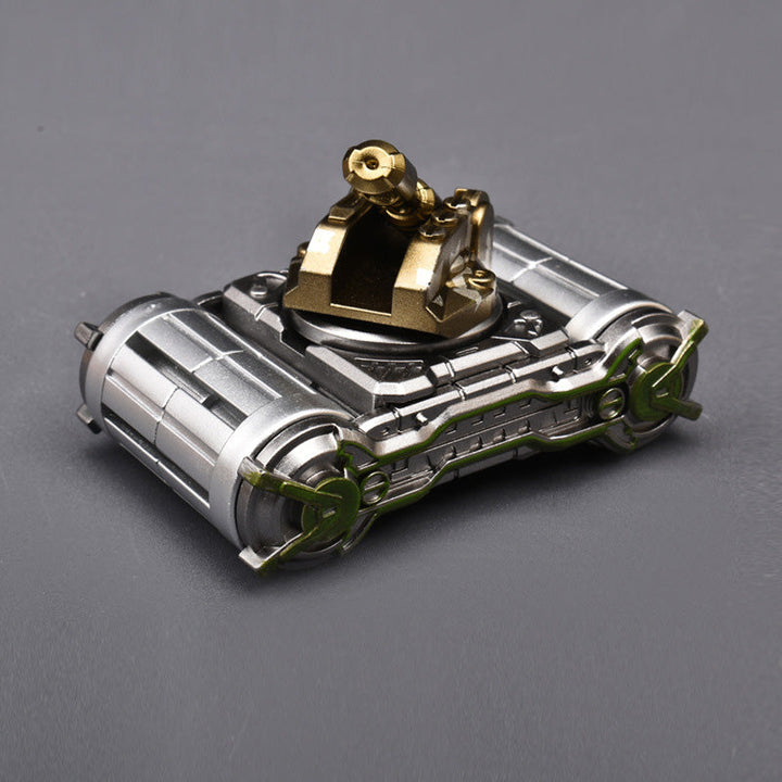 FluxTron tank spinner legetøj, der er både transformer og håndspinner. Sjovt og tankevækkende.