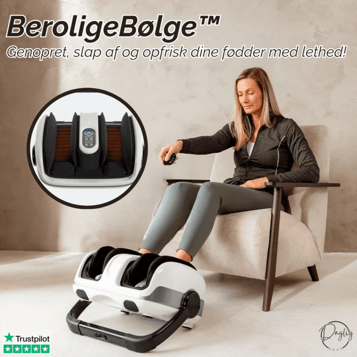 Fodmassager med shiatsu-massage og varmebehandling lindrer ømme fødder, forbedrer cirkulation.