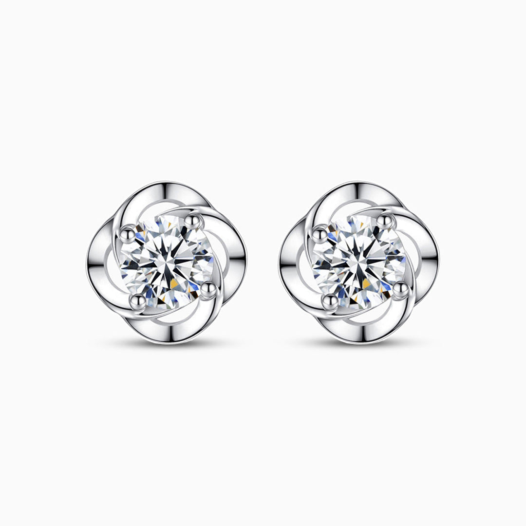Glitrende blomst ørestikker til kvinder i elegant design. Perfekte feminine smykker til fest og hverdag.
