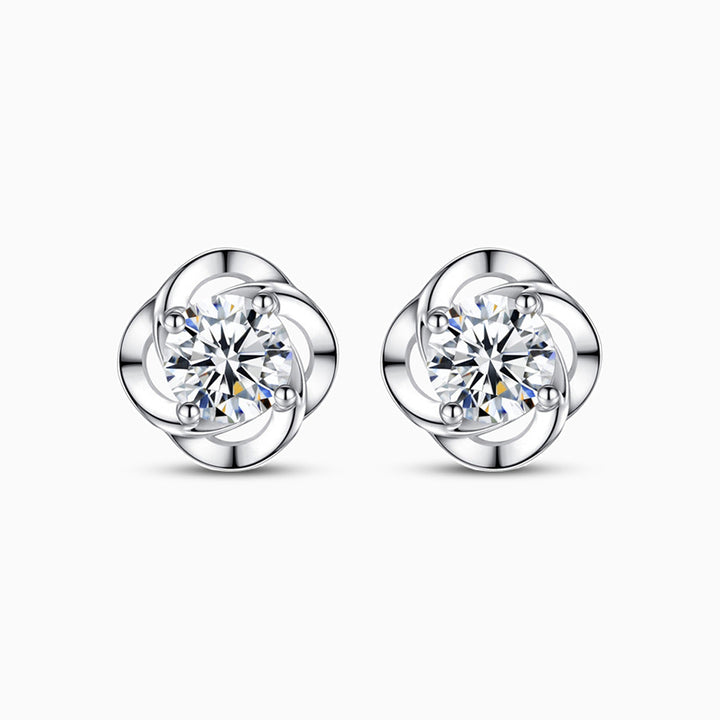 Glitrende blomst ørestikker til kvinder i elegant design. Perfekte feminine smykker til fest og hverdag.
