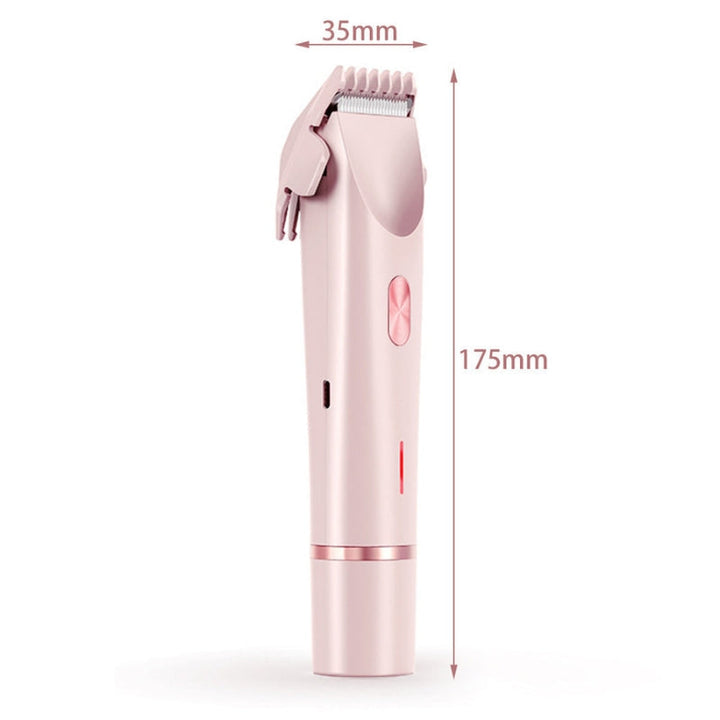 Oplev irritationfri glat hud med GlowEdge unisex 2-i-1 ansigts- og kropstrimmer. Rejsevenlig.