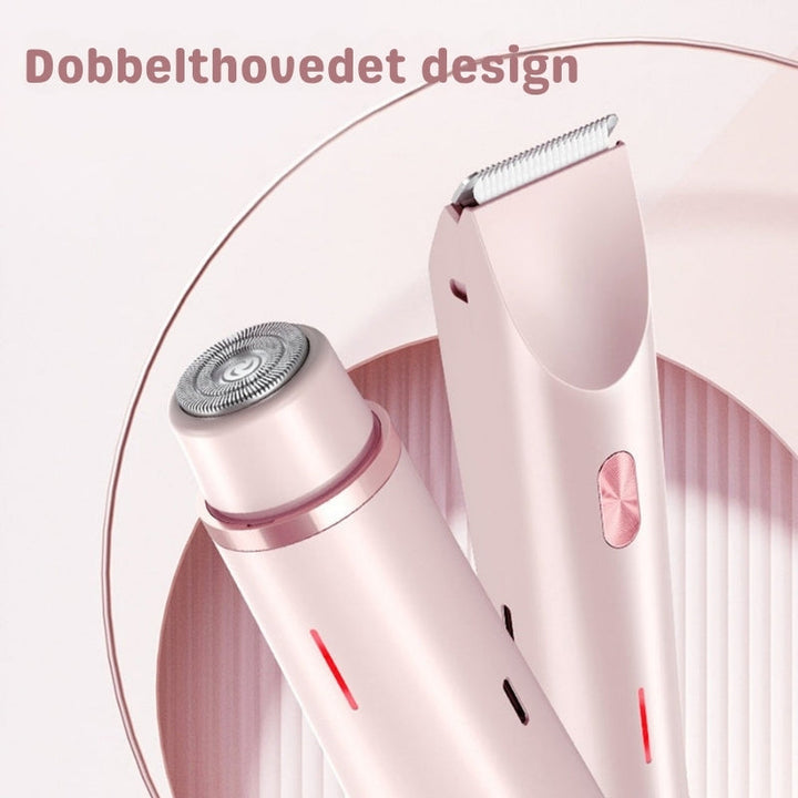 Smertefri GlowEdge kropstrimmer og ansigtstrimmer for glat hud. Unisex og vandtæt til nem brug.