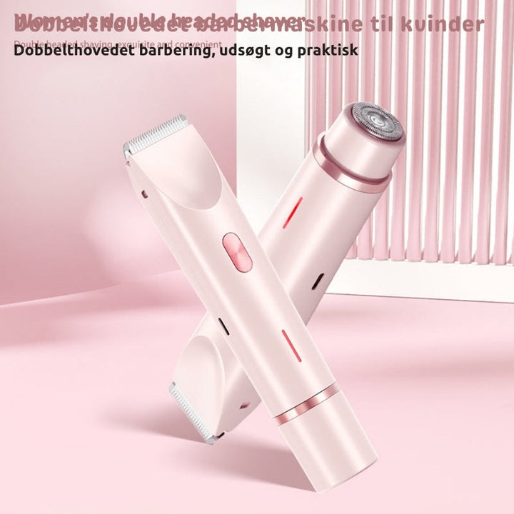 GlowEdge 2-i-1 ansigts- og kropstrimmer. Unisex design for glat og behagelig hårfjerning overalt.
