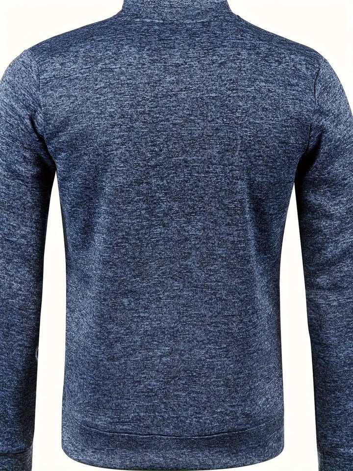 Graue Herren Weste mit Reißverschluss vorne, ideal für Winter, bietet Stil und Komfort für vielseitige Aktivitäten.