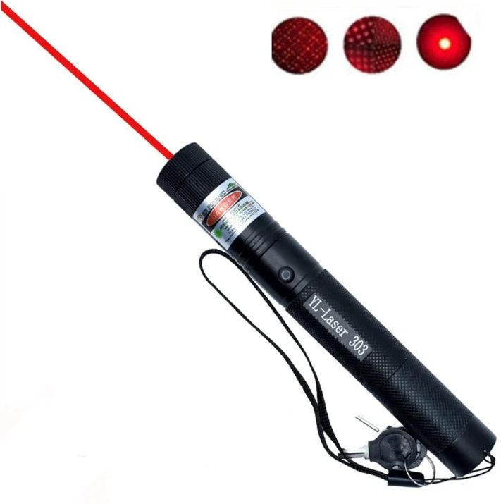 Højtydende grøn laserpointer med robust aluminiumskabinet og ergonomisk design til præcise anvendelser.