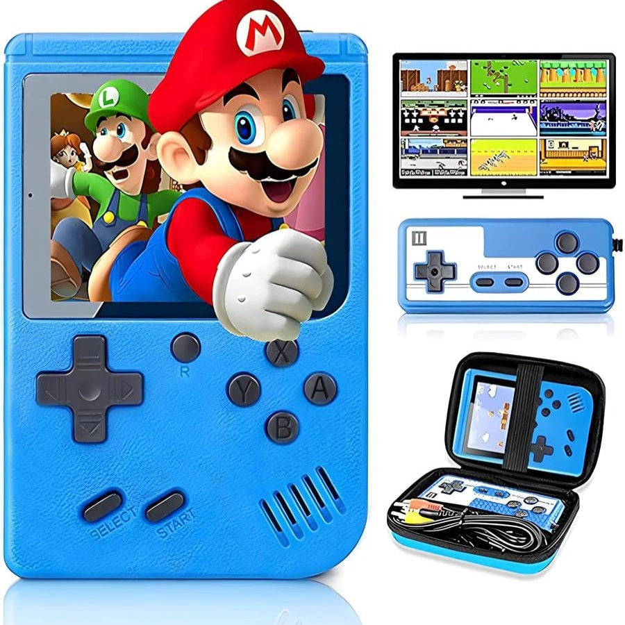 Håndholdt retro spilkonsol med 400 klassiske spil for timevis af sjov gaming underholdning til børn.