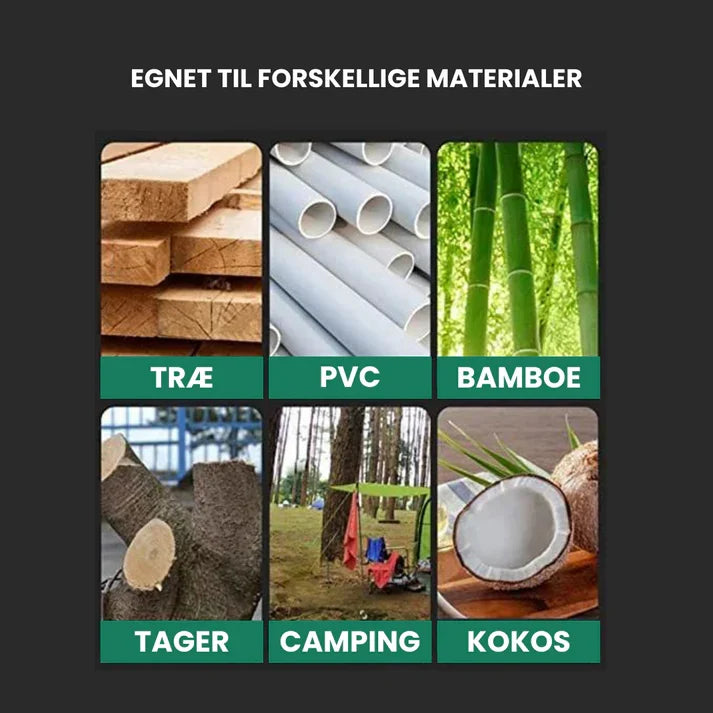 Håndsav til træbeskæring og camping, let at håndtere og opbevare.