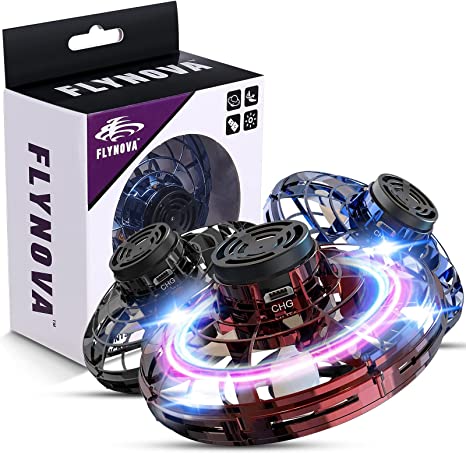 Infrarødt håndstyret UFO-legetøj med LED-lyseffekter, svævende i luften, ideelt for børn og voksne.
