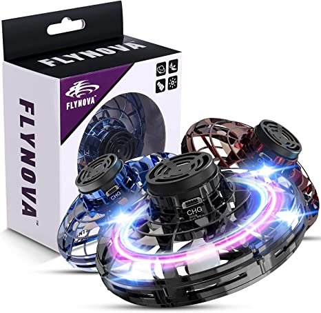 Infrarødt håndstyret UFO-legetøj med LED-lyseffekter, svævende i luften, ideelt for børn og voksne.
